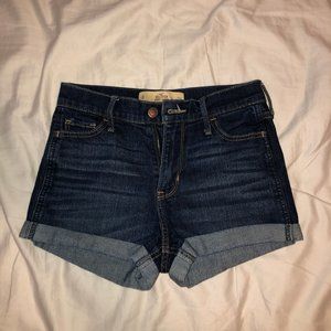 Hollister denim short shorts